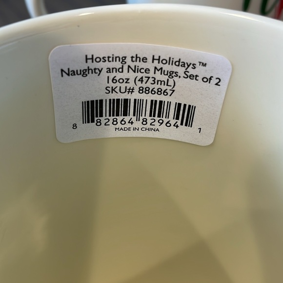Lenox Naughty & Nice Set of 2 Holiday Mugs - Picture 7 of 8